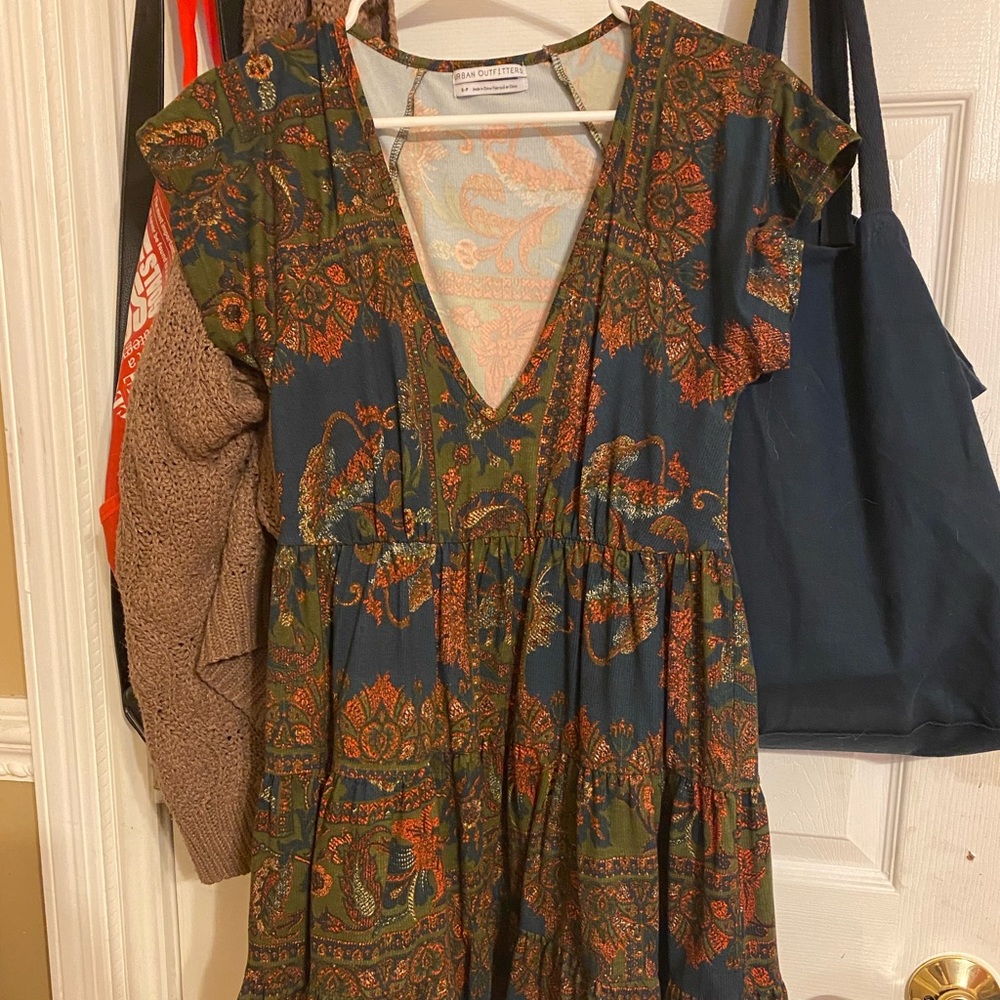 Urban Outfitters, V Neck Soft Dress